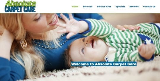 Website Design for Carpet Cleaners