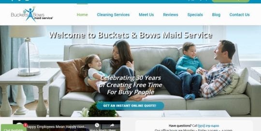 Website Design for Maid Services