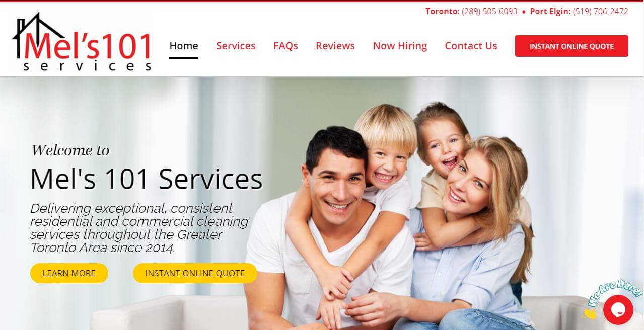 Mel's 101 Services | Wordpress Website Design for Cleaning Businesses