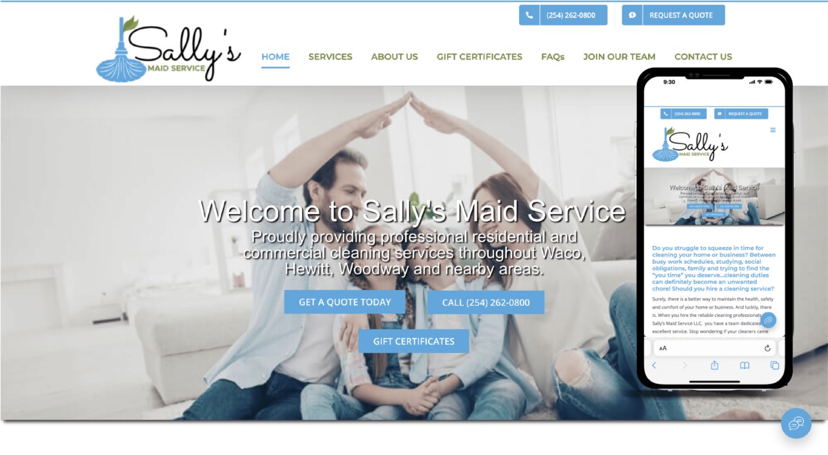 Sally's Maid Service Waco, Texas Marketing For Cleaners Paul Dumas