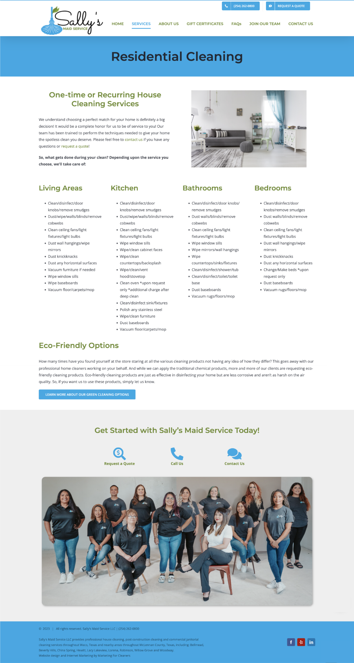 Sally's Maid Service Waco, Texas Marketing For Cleaners Paul Dumas