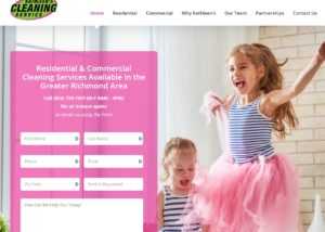 Website Design for Kathleen's Cleaning Service in Richmond, VA