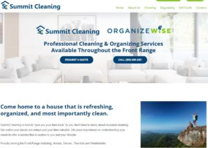 Website design for Summit Cleaning in Arvada, CO
